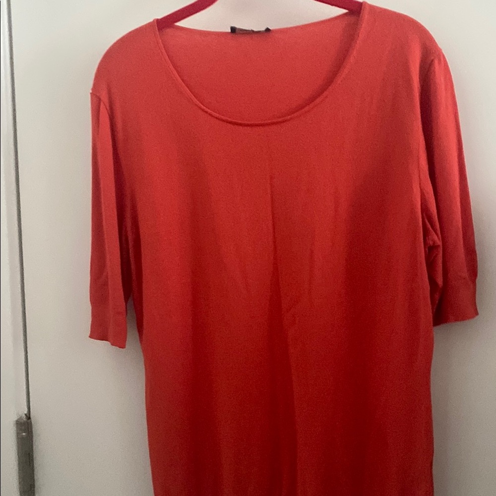 Lafayette 148 New York Red Blouse